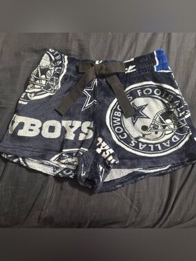 Dallas Cowboys Navy Plush Lounge Shorts